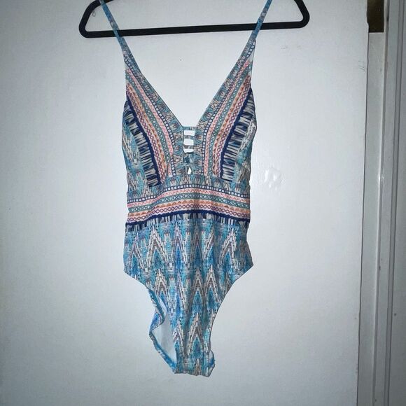 La Blanca‎ Women's One Piece Multicolor Swimsuit Sz 10 - Picture 1 of 5